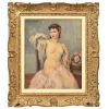 Online Pamono Nude Woman, Oil on Canvas, Framed