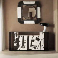 Outlet Pamono Nuria Sideboard in Black and White by Hommés Studio