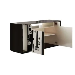 Outlet Pamono Nuria Sideboard in Black and White by Hommés Studio