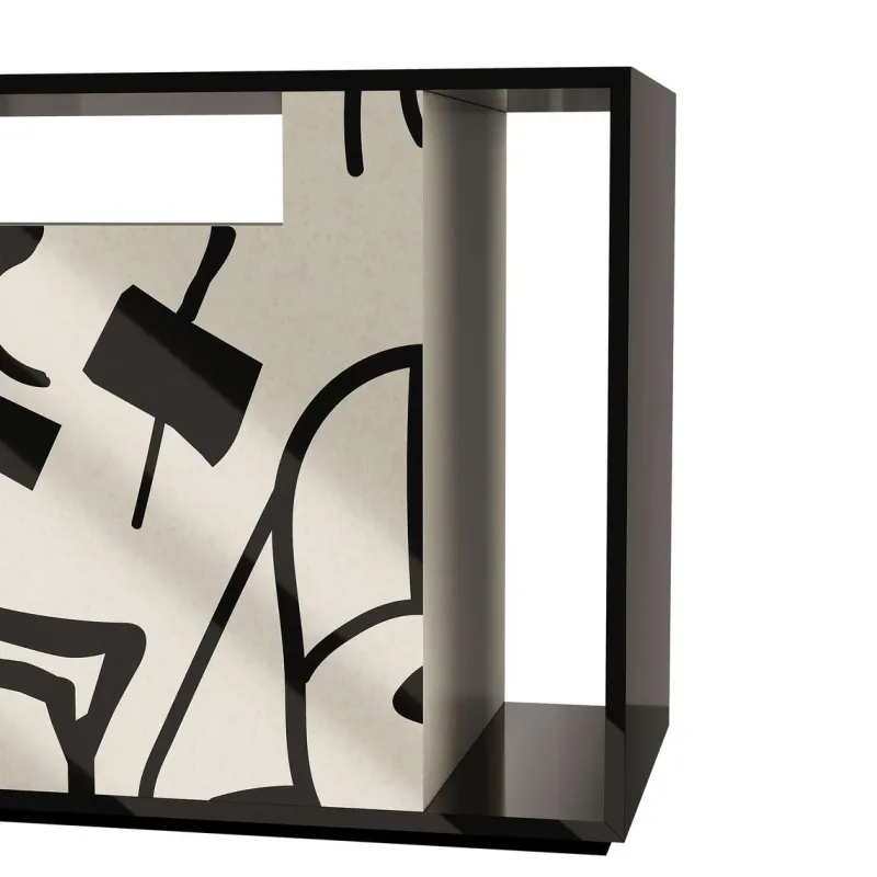 Outlet Pamono Nuria Sideboard in Black and White by Hommés Studio