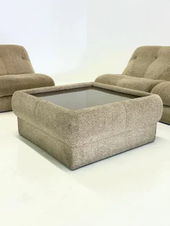 Pamono Nuvolone Modular Lounge Sofa with Coffee Table attributed to Rino Maturi for Mimo Padova, 1970s, Set of 4><noscript><img width=