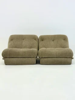 Pamono Nuvolone Modular Lounge Sofa with Coffee Table attributed to Rino Maturi for Mimo Padova, 1970s, Set of 4><noscript><img width=