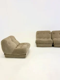 Pamono Nuvolone Modular Lounge Sofa with Coffee Table attributed to Rino Maturi for Mimo Padova, 1970s, Set of 4><noscript><img width=