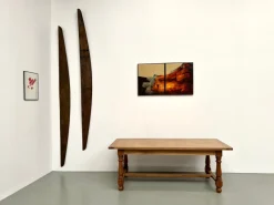 Pamono Oak and Cherry Table, 1970s> Dining Tables & Sets