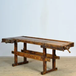 Pamono Oak and Pine Carpenter's Workbench, 1900s> Worktables & Workbenches