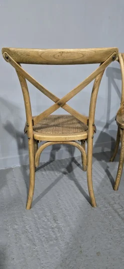Pamono Oak Bentwood Dining Chairs, 1970s, Set of 6><noscript><img width=