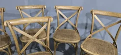 Pamono Oak Bentwood Dining Chairs, 1970s, Set of 6><noscript><img width=