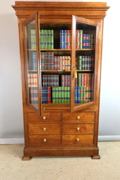 Pamono Oak Bookcase, 19th Century><noscript><img width=