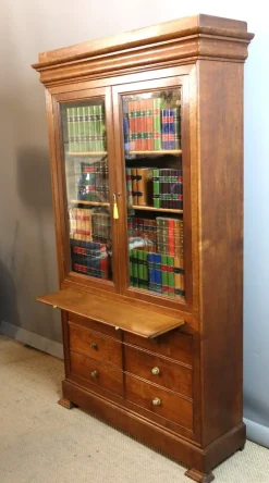 Pamono Oak Bookcase, 19th Century><noscript><img width=