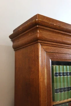 Pamono Oak Bookcase, 19th Century><noscript><img width=