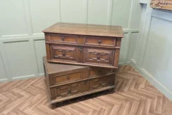 Pamono Oak Chest of Drawers or Garret Chest, 17th Century><noscript><img width=