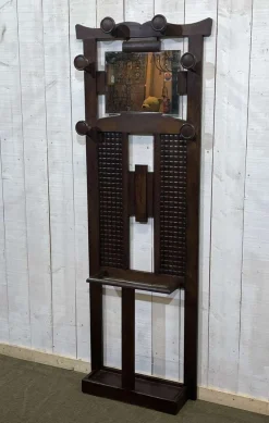 Pamono Oak Coat Rack, 1930s><noscript><img width=