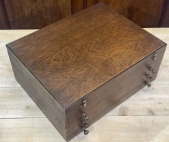 Online Pamono Oak Cutlery Box, 1950s