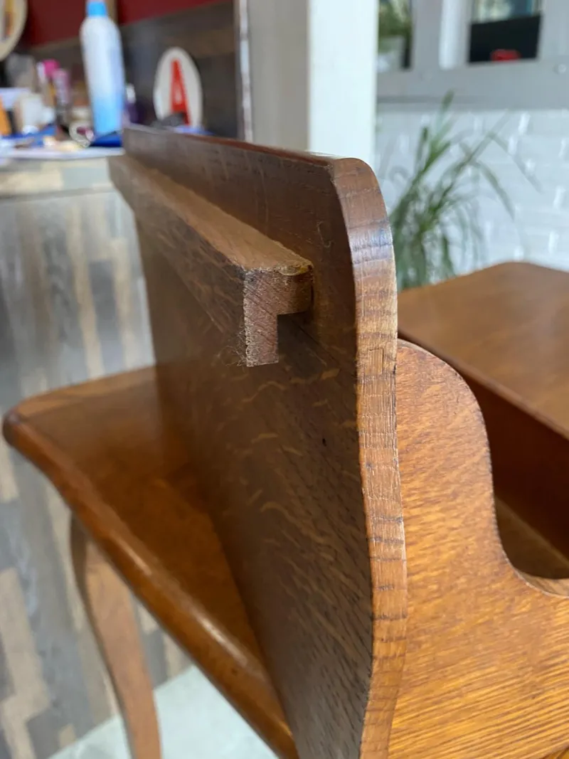 Online Pamono Oak Desk with Drawer and Removable Document Holder, 1950s