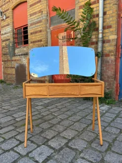 Pamono Oak Dressing Table by Arne Vodder><noscript><img width=