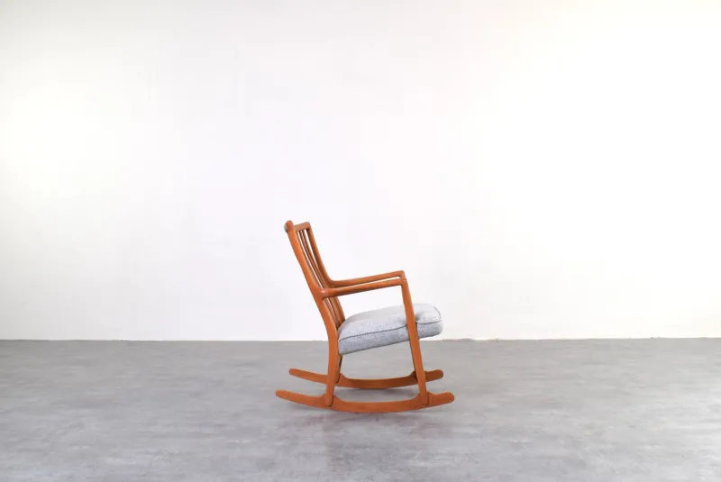 Online Pamono Oak Ml33 Rocking Chair by Hans J. Wegner for A/S Mikael Laursen, 1950s