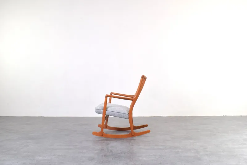 Online Pamono Oak Ml33 Rocking Chair by Hans J. Wegner for A/S Mikael Laursen, 1950s