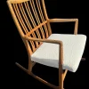 Sale Pamono Oak ML33 Rocking Chair by Hans J. Wegner for A/S Mikael Laursen, 1950s