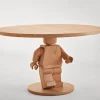 Pamono Oak Round Lego Sculpture Base Dining Table by Interni for SoShiro> Tables