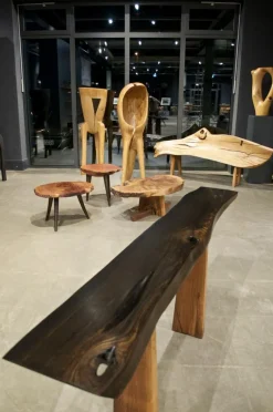 Pamono Oak Sculpture by Jörg Pietschmann><noscript><img width=