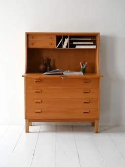 New Pamono Oak Secretary by Børge Mogensen for Søborg Møbelfabrik, 1960s