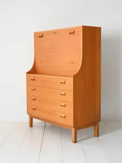 New Pamono Oak Secretary by Børge Mogensen for Søborg Møbelfabrik, 1960s