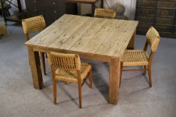 Best Pamono Oak Table with Brushed Finish, 1960s