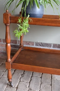 Pamono Oak Wooden Tea Trolley><noscript><img width=