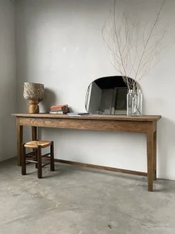 Pamono Oak Worktable or Console Table, 1950s><noscript><img width=