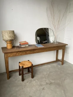 Pamono Oak Worktable or Console Table, 1950s><noscript><img width=