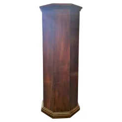 Pamono Octagonal Column in Walnut, 1920s> Pedestals And Columns