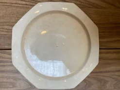 Pamono Octagonal Plate from Creil & Montereau> Dinner Plates & Bowls
