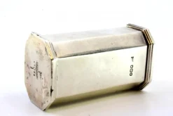 Clearance Pamono Octagonal Silver Salt Shaker with Removable Lid Knob