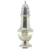 Pamono Octagonal Silver Sprinkler with Knob Lid and Base Grooves> Salt & Pepper Shakers