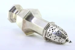 Pamono Octagonal Silver Sprinkler with Knob Lid and Base Grooves><noscript><img width=