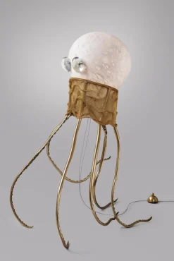 Pamono Octopus Floor Lamp Sculpture by Ludovic Clément Darmont><noscript><img width=