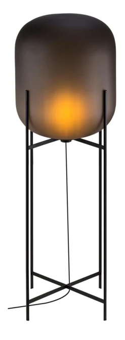 Online Pamono Oda Big Smoky Grey Acetato Black Floor Lamp by Pulpo