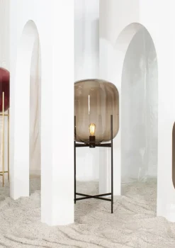 Online Pamono Oda Big Smoky Grey Acetato Black Floor Lamp by Pulpo