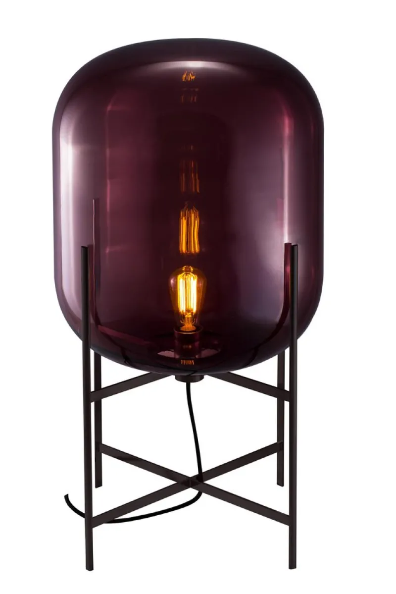 Pamono Oda Medium Aubergine Black Floor Lamp by Pulpo> Floor Lamps