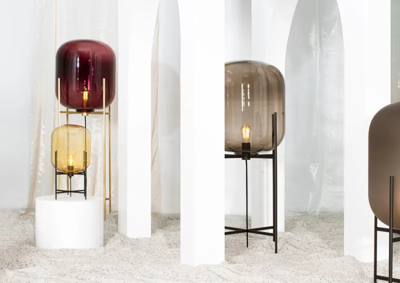 Pamono Oda Medium Aubergine Black Floor Lamp by Pulpo> Floor Lamps
