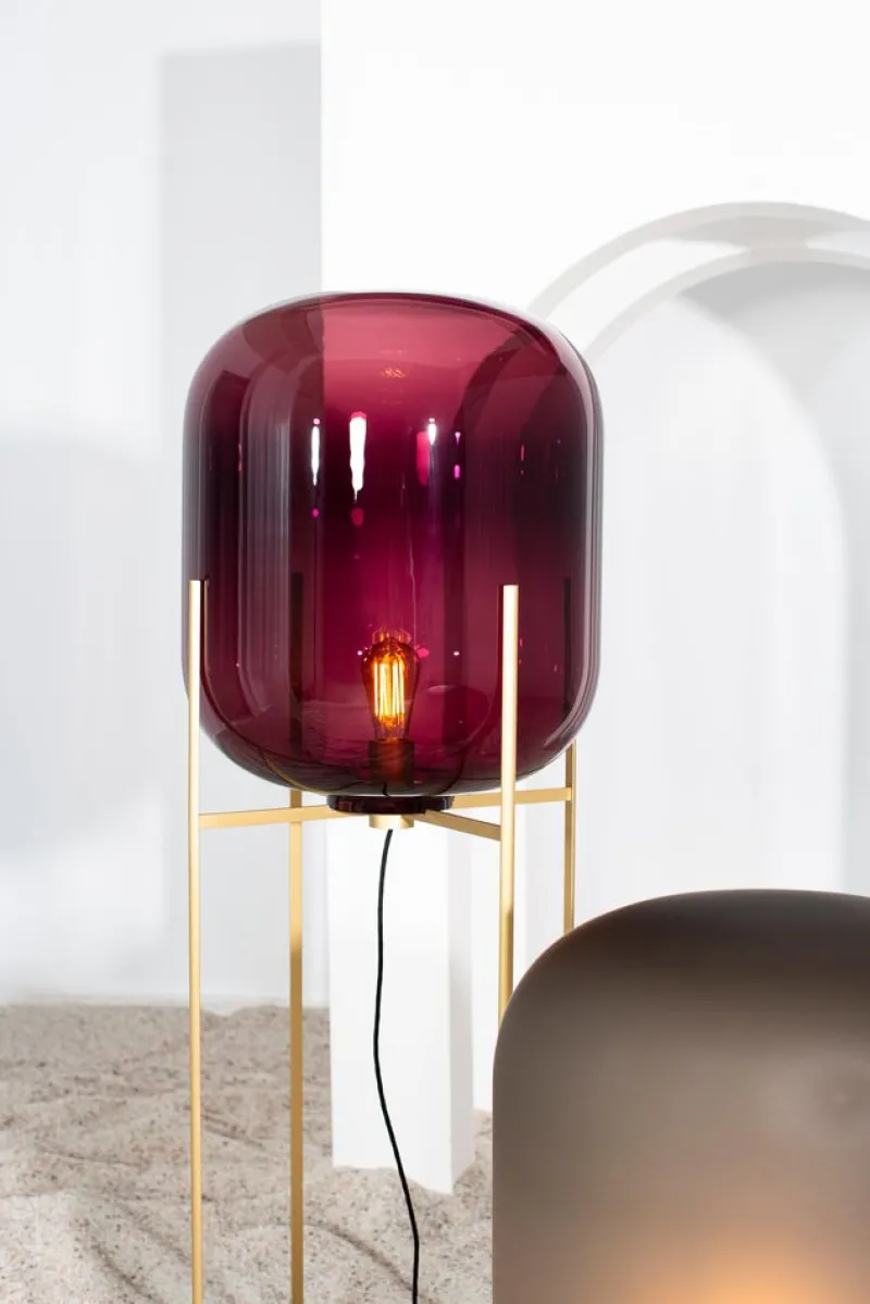 Pamono Oda Medium Aubergine Black Floor Lamp by Pulpo> Floor Lamps