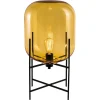 Online Pamono Oda Small Amber Black Table Lamp from Pulpo