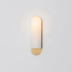 Pamono Odyssey LG Brass Wall Sconce by Schwung><noscript><img width=