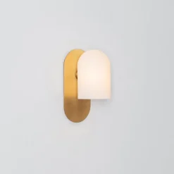 Pamono Odyssey SM Brass Wall Sconce by Schwung><noscript><img width=