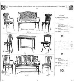 Pamono Office Chair attributed to Jacob & Josef Kohn, 1890s><noscript><img width=