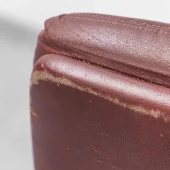 Online Pamono Office Chair in Burgundy Leather, 1970s