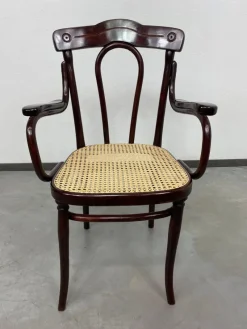 Hot Pamono Office Chair with Rattan Seat from Thonet, 1890s