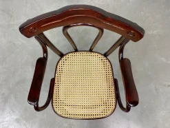 Hot Pamono Office Chair with Rattan Seat from Thonet, 1890s