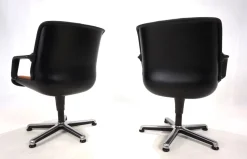 Pamono Office Chairs by Burkhard Vogtherr for Fröscher, 1970s, Set of 2><noscript><img width=