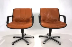 Pamono Office Chairs by Burkhard Vogtherr for Fröscher, 1970s, Set of 2><noscript><img width=